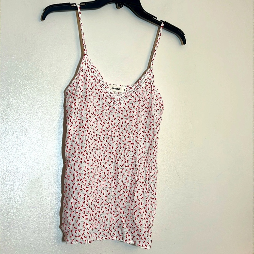 Sweewe Cherry Cami Camisole Tank Top Small